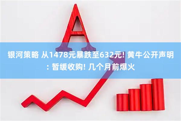 银河策略 从1478元暴跌至632元! 黄牛公开声明: 暂缓收购! 几个月前爆火